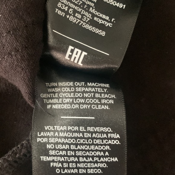 7 For All Mankind Black Denim Button-Down Romper with pockets 100% Cotton - Picture 14 of 14